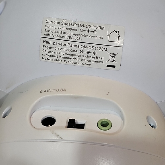 GO Groove Mama Panda Pal Sound Stereo Speaker Battery or Plug-in - Picture 6 of 6